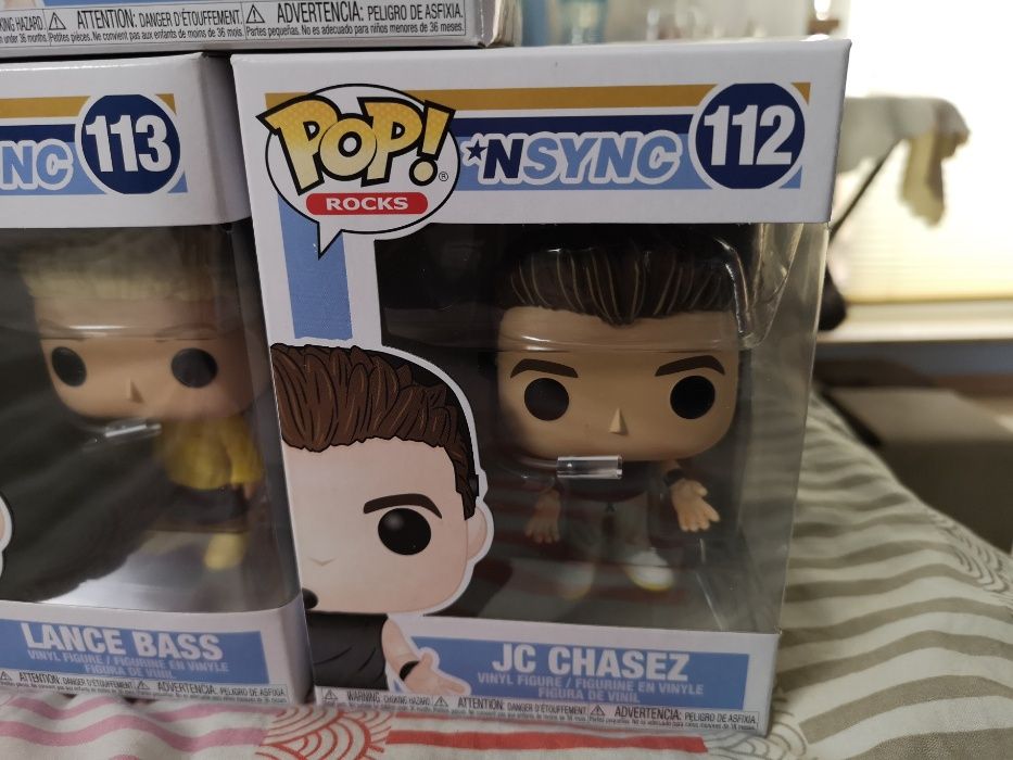 *N SYNC nsync zestaw komplet 5 nowych stan 10/10 figurek Funko POP