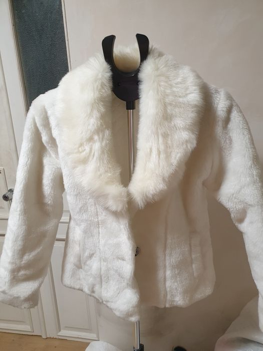 Свадебная белая шубка