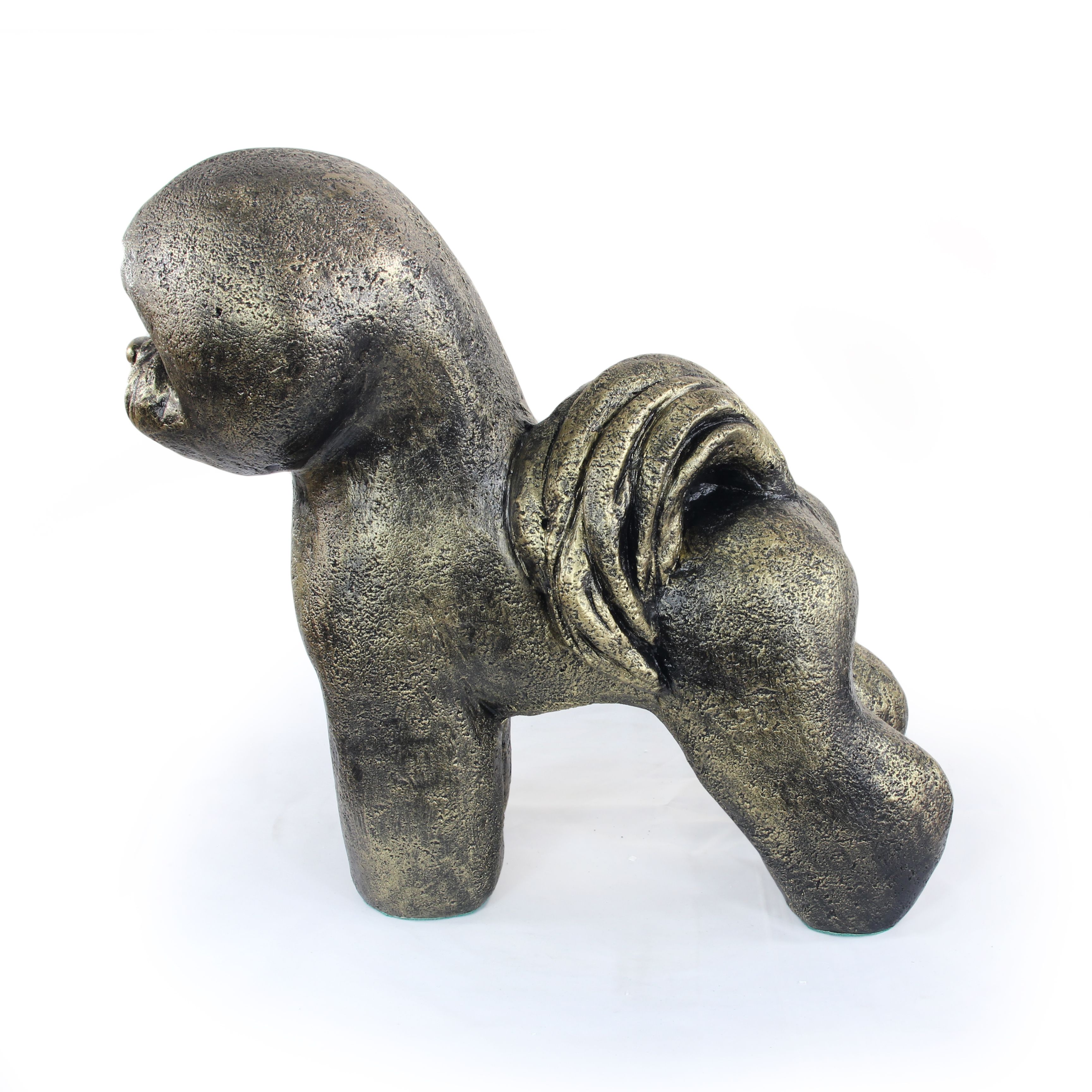 bichon frise, tenerife dog - statuetka psa w naturalnym rozmiarze, fig