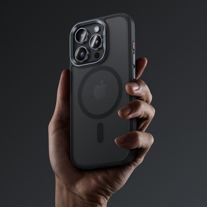 Benks Etui Magnetic Mist Metal Frame do Iphone 16 Pro tytan