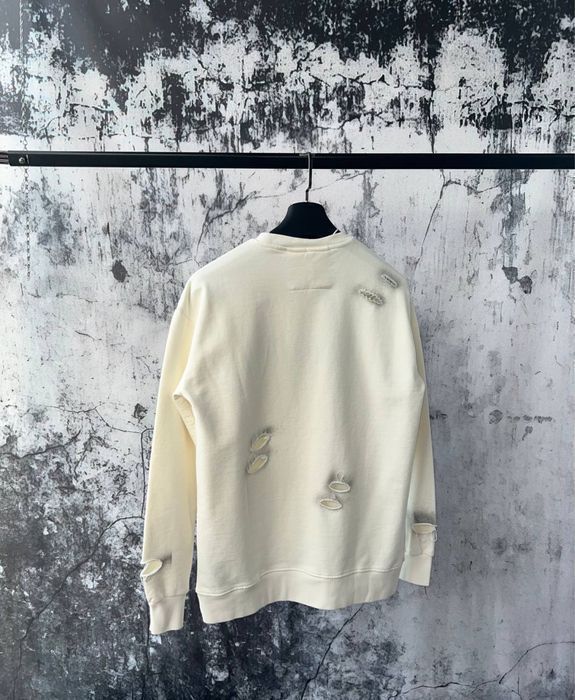 BALENCIAGA мужской брендовый свитшот кофта реглан батник черный белый