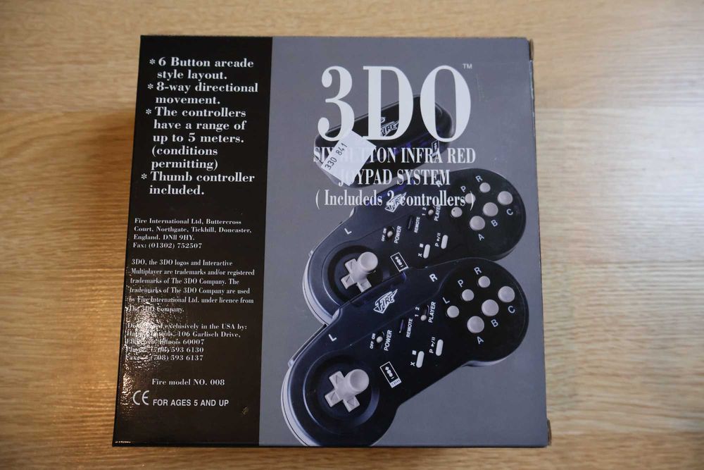 2 Kontrolery Pady 3DO six Button Infra Red Na podczerwień NOWE Joypad