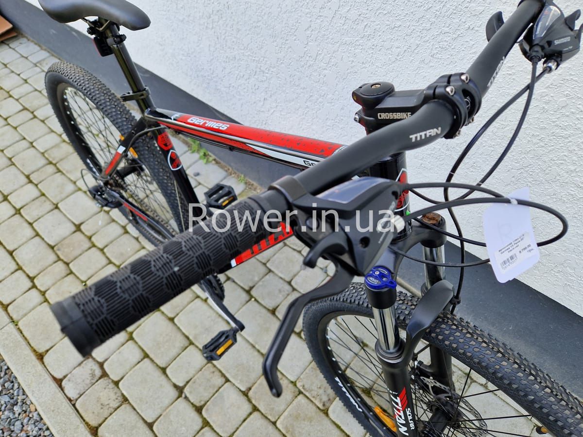 Новинка! Алюмінієвий велосипед Titan Germes V3 27.5 Black Red рама-20"