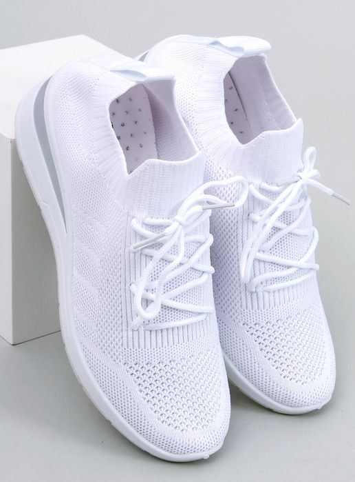 Buty Sportowe Na Ukrytym Koturnie Croft White