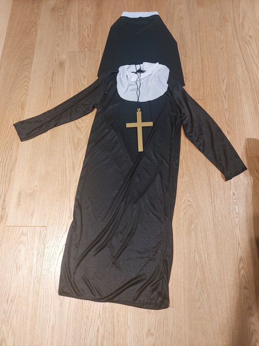 Strój zakonnicy przebranie Halloween bal karnawałowy przebranie