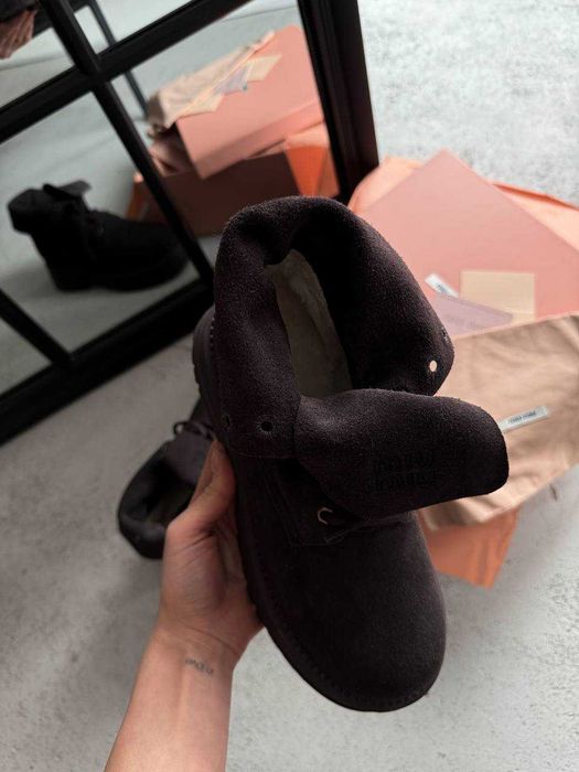 Черевики Miu Miu Boots Chocolate II / черевики Міу Міу Бутс коричневі