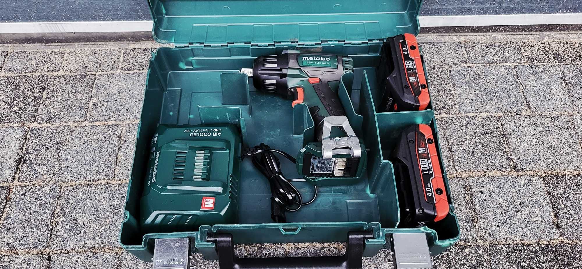 Klucz udarowy Metabo SSW 18 LTX 400 BL + 2aku Zakrętak jak Nowy!!