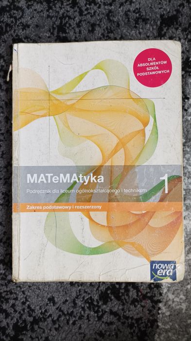 Podręcznik do Matematyki 1