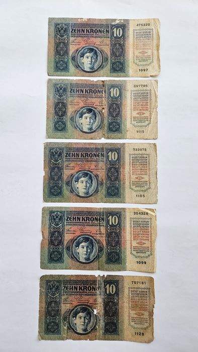 10 крон 1915 года Австро-Венгрия