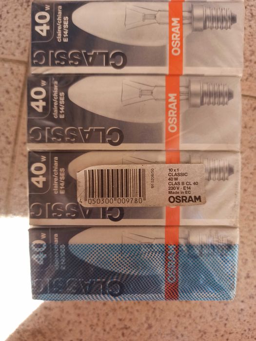 Lâmpadas OSRAM classic 40w