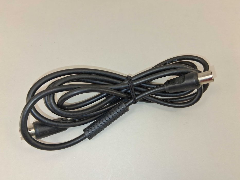 N250 Kabel Antenowy TV Koncentryczny Wtyk Męski Żeński Czarny RTV