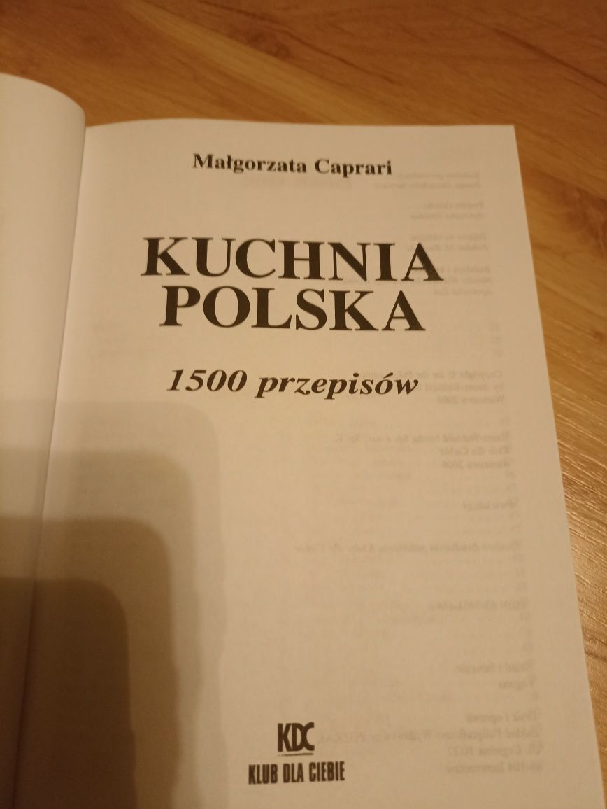 Książka "Kuchnia Polska" M. Caprari