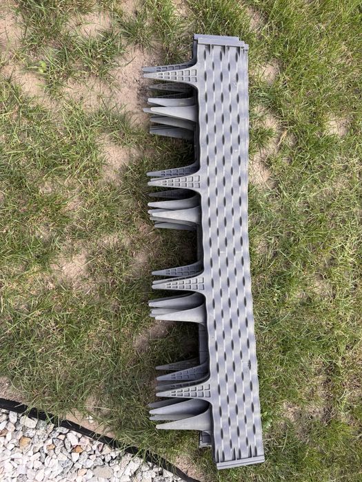 Palisada płotek RATTAN PALISADE dekoracja ANTRACYT  14szt.