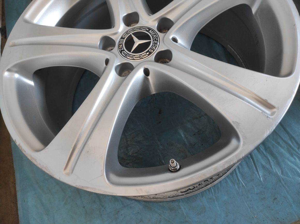543 Felgi aluminiowe ORYGINAŁ MERCEDES R 18 5x112 otwór 66,6 CZUJNIKI