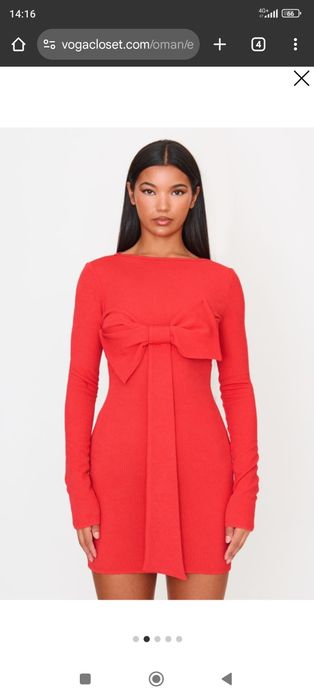 Червона  сукня з бантом, нова з біркою