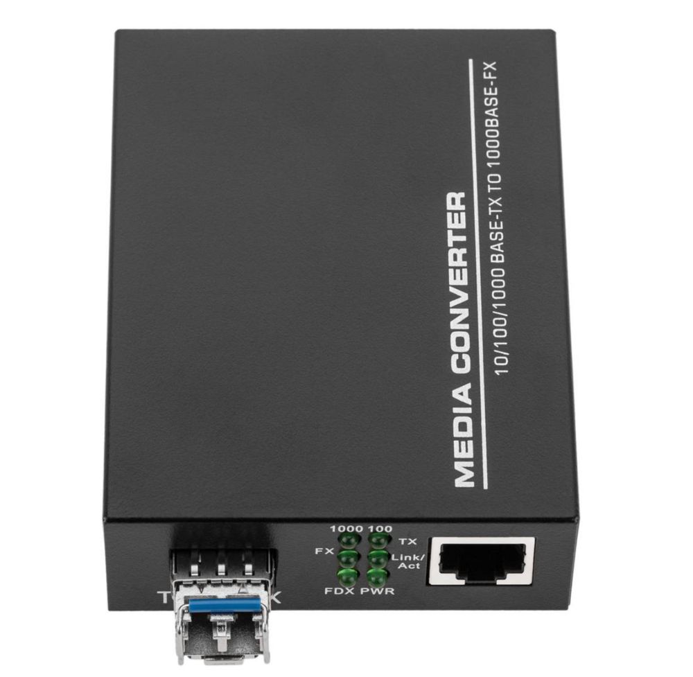 Jednomodowy konwerter światłowodowy 100 Mb / s od LC do RJ45  2szt