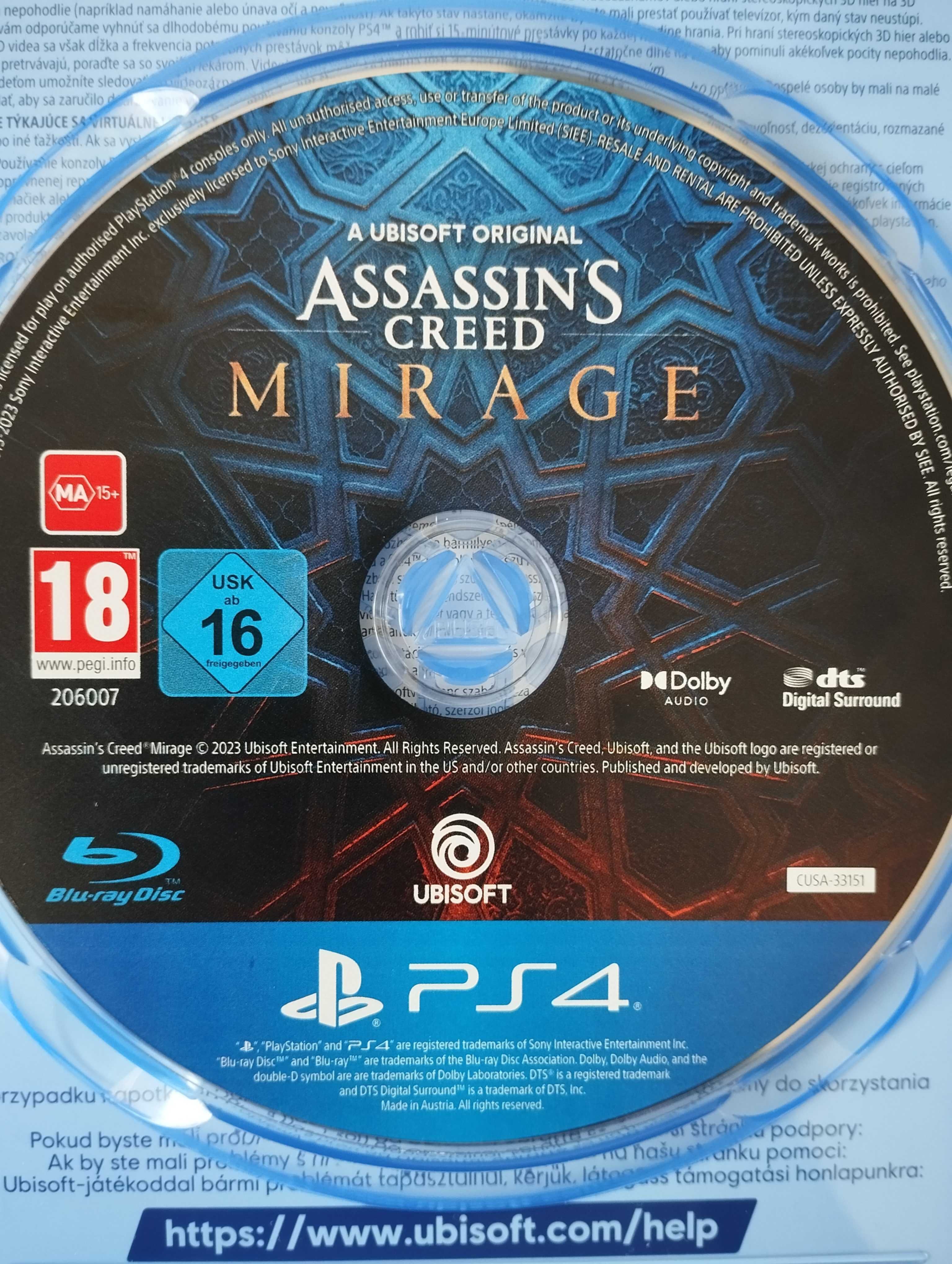 Gra Assassin's Creed Mirage Polska Wersja  PS4/PS5 Playstation