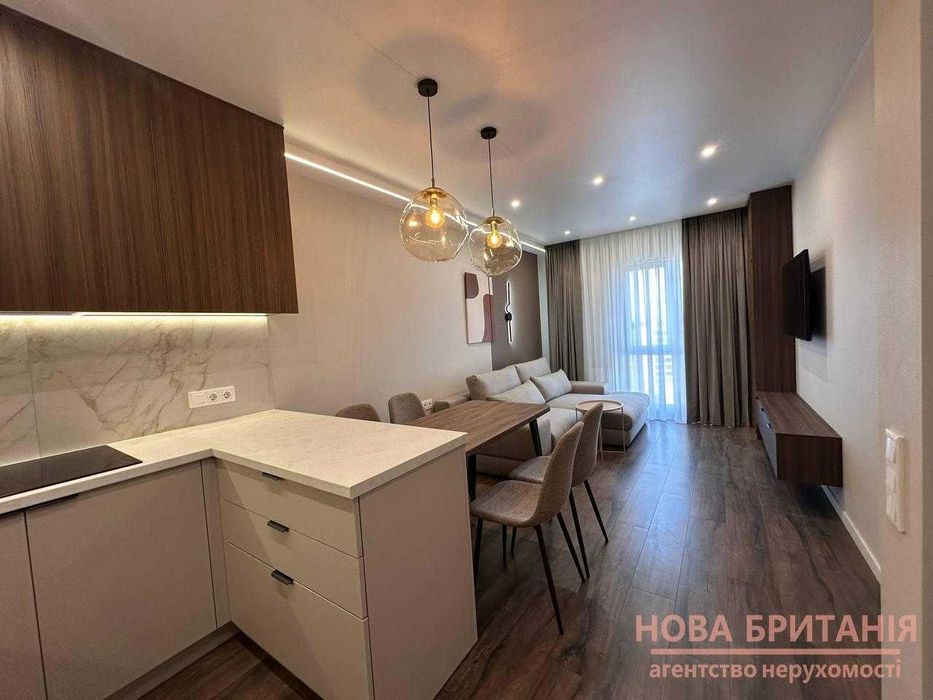 Орнда НОВОЇ, СУЧАСНОЇ 1к квартири 41м2 будинок Лінкольн ЖК Нова Англія