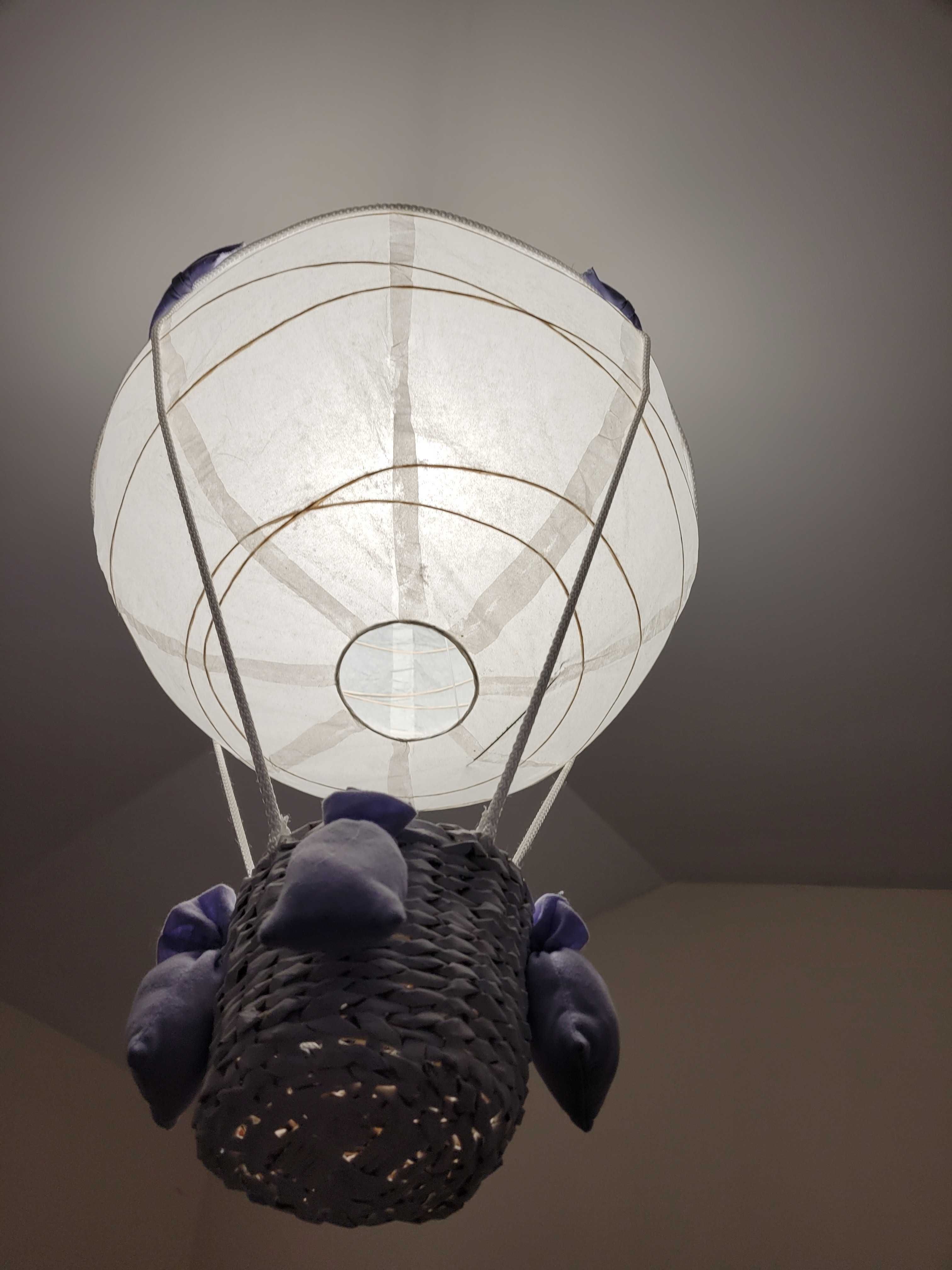 Żyrandol, lampa klosz balon do pokoju dziecięcego