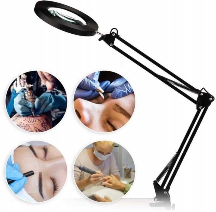 Lampa LED Kosmetyczna Lupa Szkto Powiekszajace Do Salonu Kreslarska