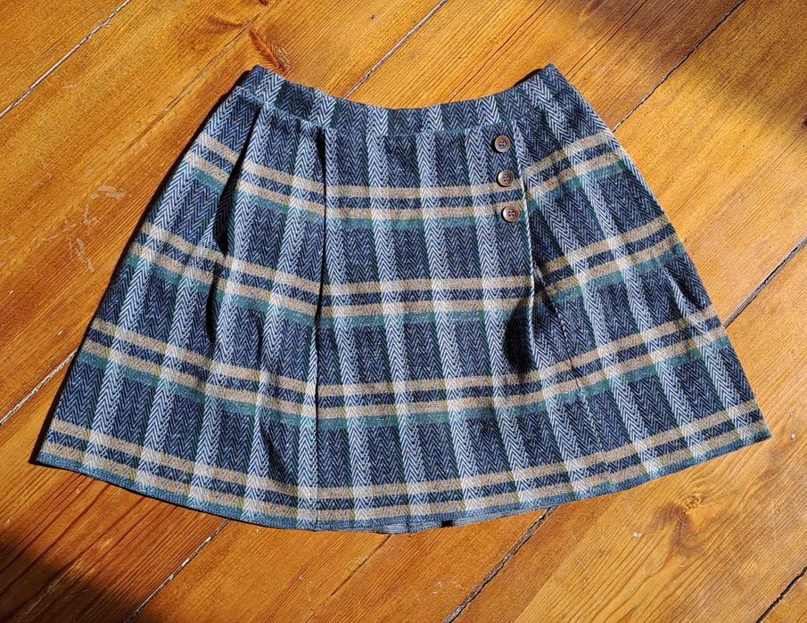 Saia quente xadrez Zara 12 anos