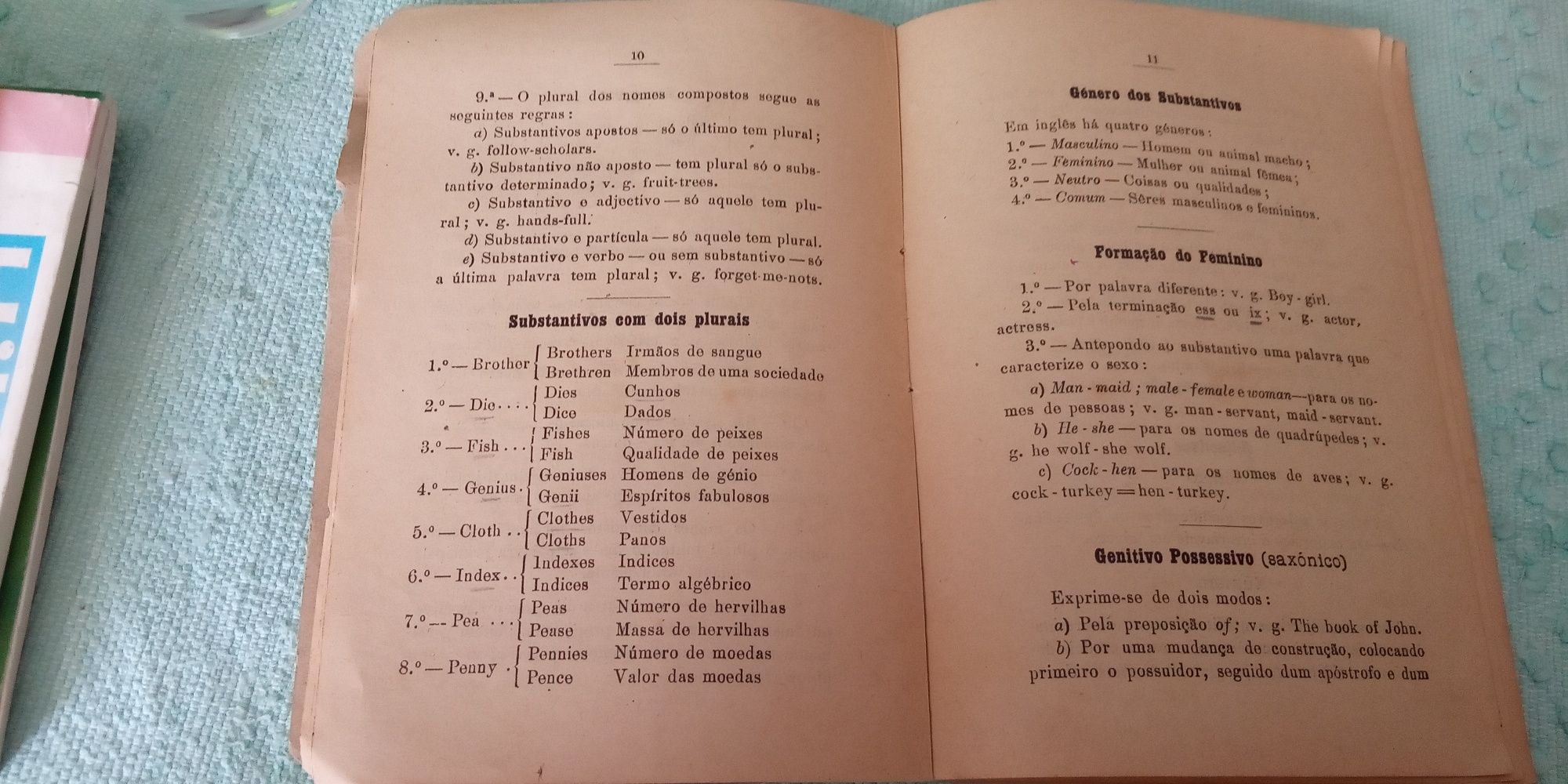 Gramática inglesa 1929 em bom estado.