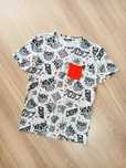 T-shirt bluzka koszulka czaszka skull czarno biała Cropp M