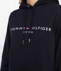 Bawełniana Bluza z kapturem Tommy Hilfiger. Granatowa XL. Męska