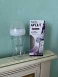 Новая бутылочка Avent Natural 240 мл, стеклянная, скло бутилочка Авент