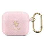 Etui Guess Glitter Collection na AirPods 3 - różowe