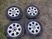 Alufelgi Audi i zimowe opony komplet 195/65R15 . Stan opon bdb.