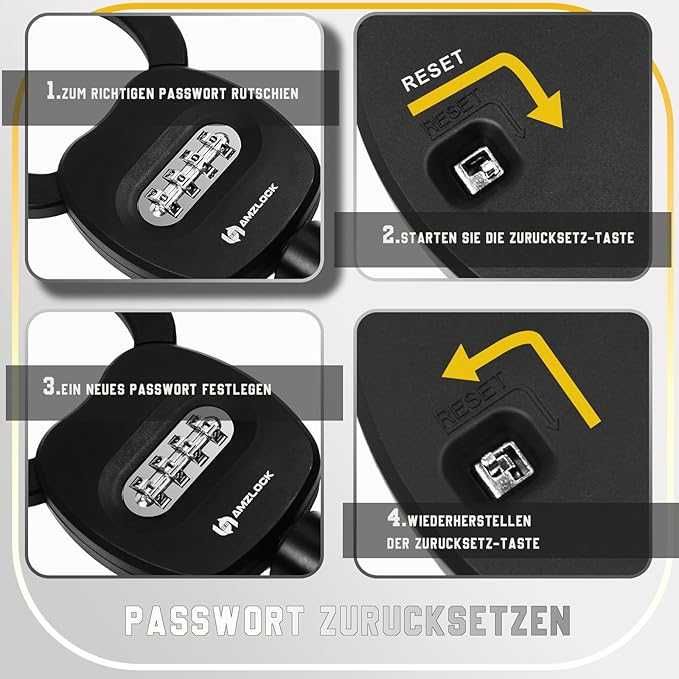 Bezpieczny Łańcuchowy Zamek Antykradzieżowy do Hulajnóg /Rowerów