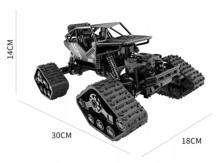 Samochód Auto RC ROCK CRAWLER CLIMBING na Gąsienicach i Kołach 2w1 4x4