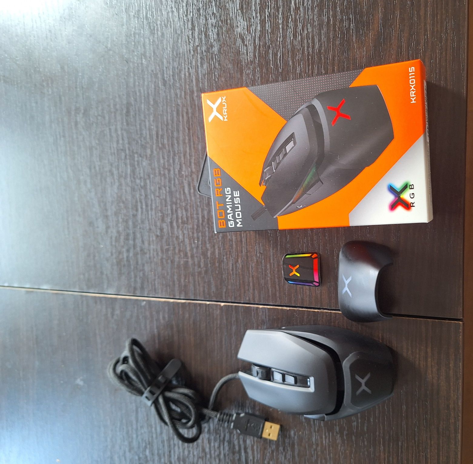 Zestaw klawiatura krux atax pro rgb i myszka krux bot rgb