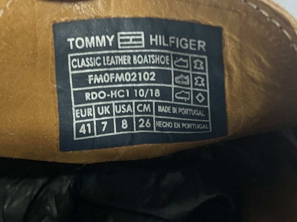 Туфлі шкіряні Tommy Hilfiger