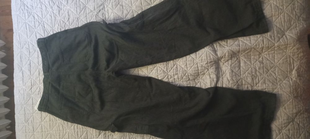 Jeansy bojówki z szeroką nogawką Bershka rozmiar 38/40