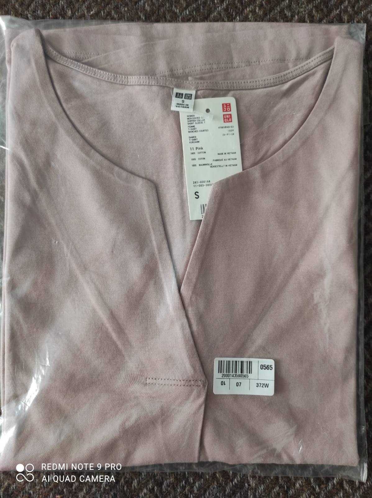 Uniqlo стильна футболка блузка натуральна тканина ПОГ 52