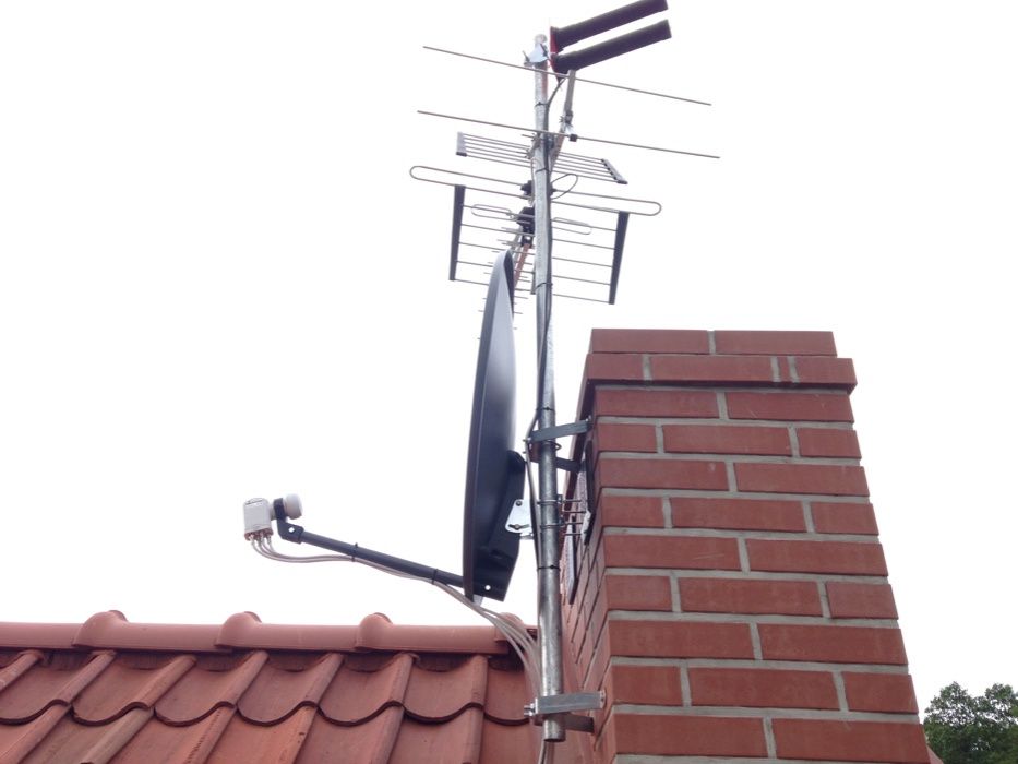 Montaż, ustawienie anteny satelitarnej, naziemnej DVB-T, Szczytno