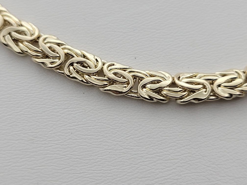 Nowy złoty łańcuszek złoto próby 585, splot królewski płaski 50 cm
