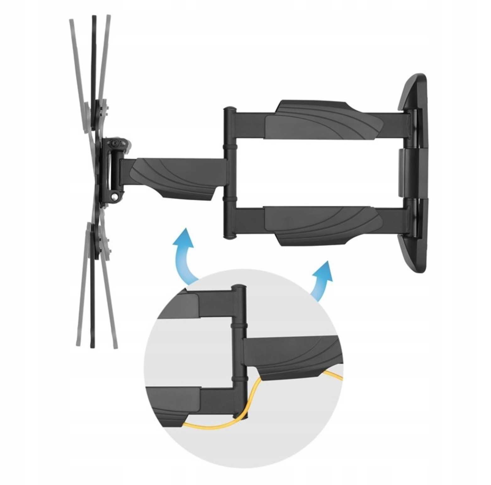 OBROTOWY UCHWYT na TELEWIZOR wieszak MOCNY uchwyt ścienny TV 14-55