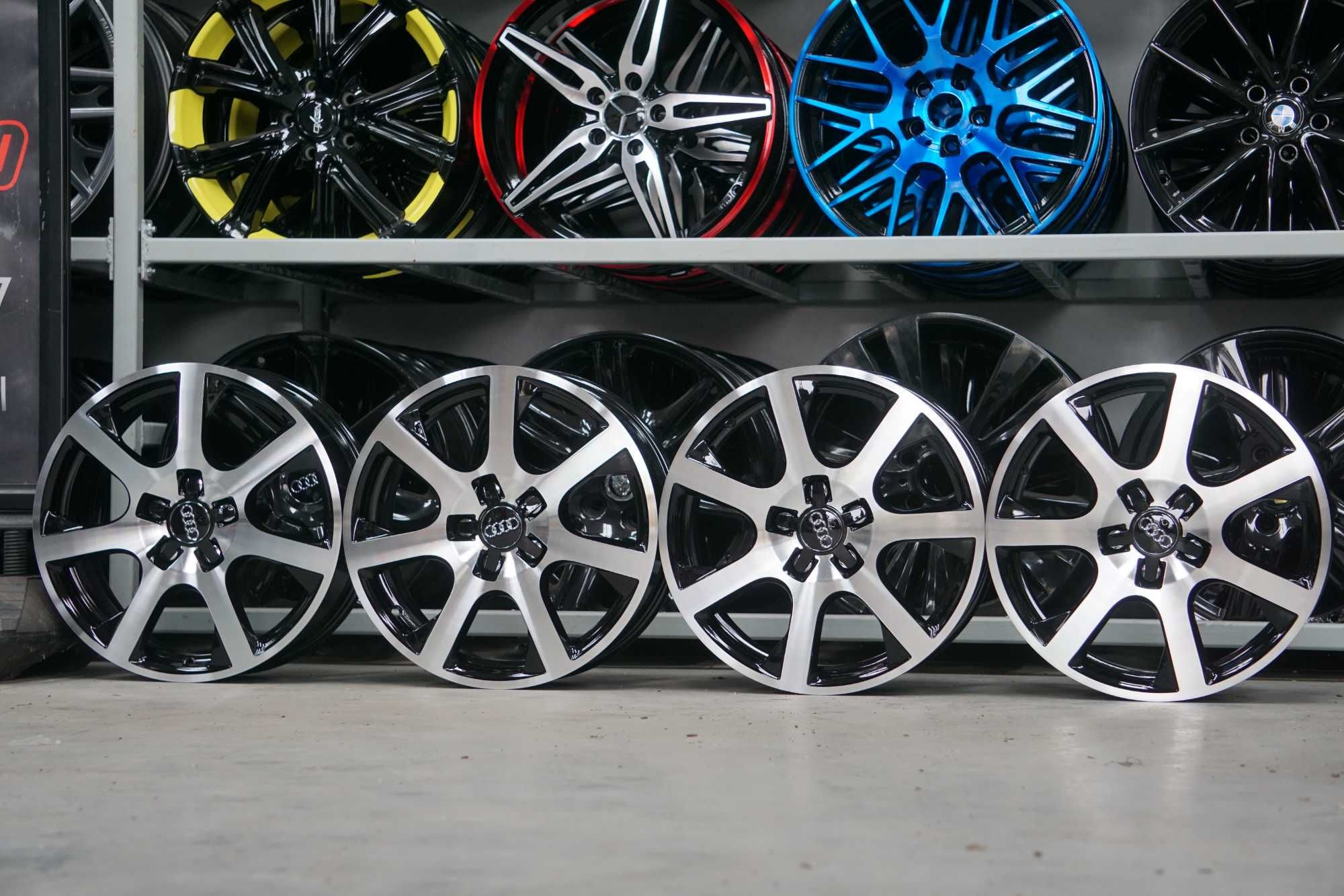Alufelgi Audi Q5 8R0 7Jx17 et37 5x112 cb66,6 polerowany front bikolor