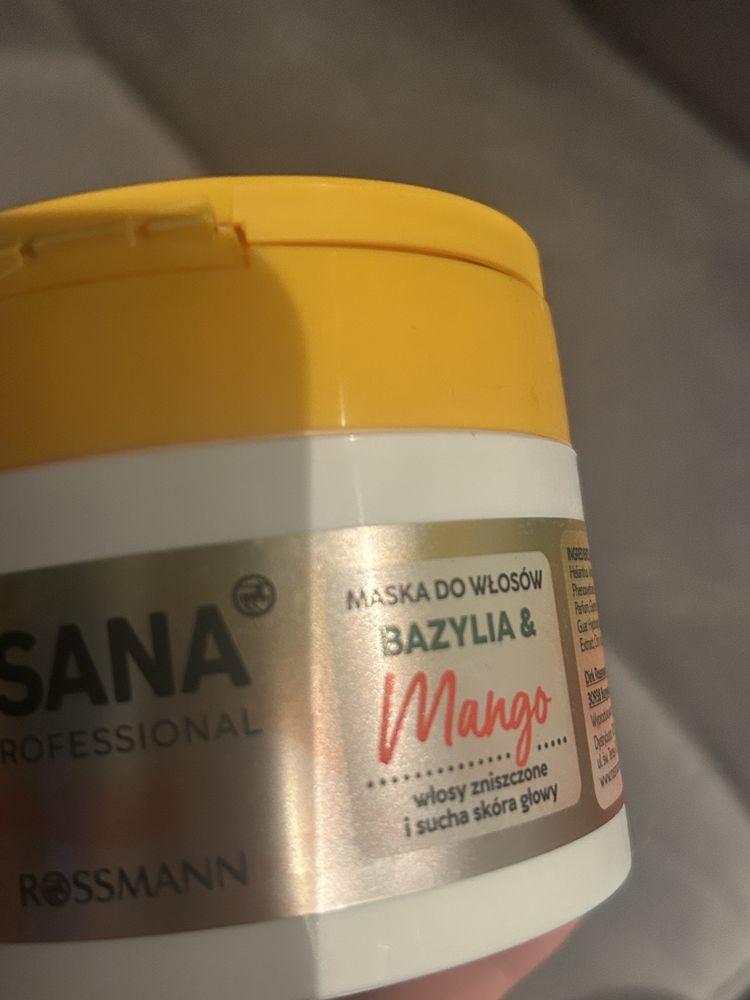Isana mango bazylia maska do wlosów