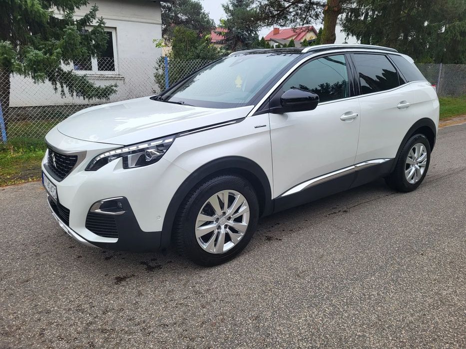 Peugeot 3008 GT-LINE 1.2 TURBO 130KM Full-Led Navi Panorama BIAŁA PERŁA Stan BDB