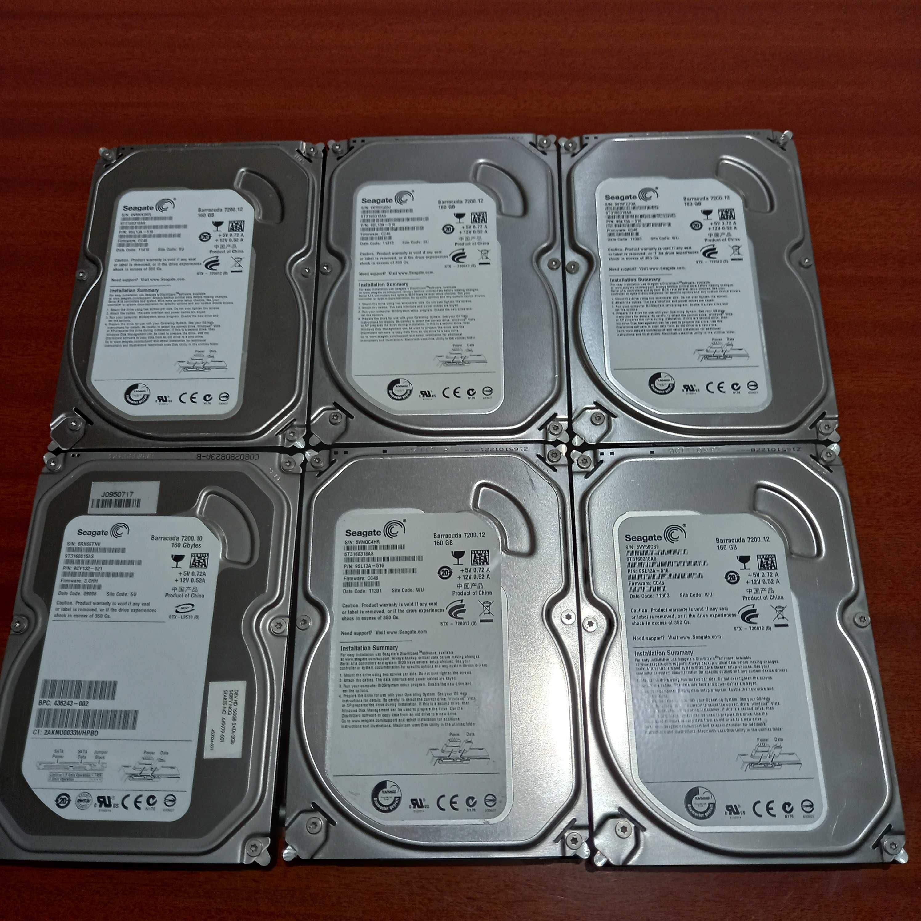 Discos Sata 160 Gb 3,5" em bom estado com Linux Mint instalado