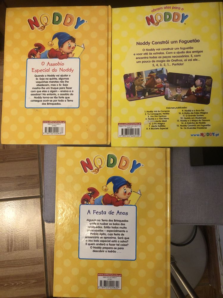 3 livros do Noddy