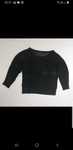 Sweter czarny ażurowy