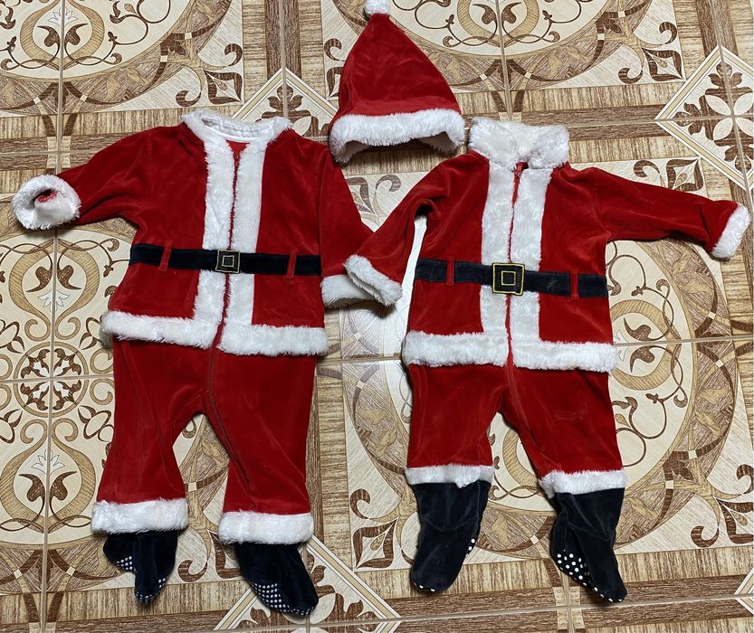 Новорічний костюм бодік дід мороз санта клаус