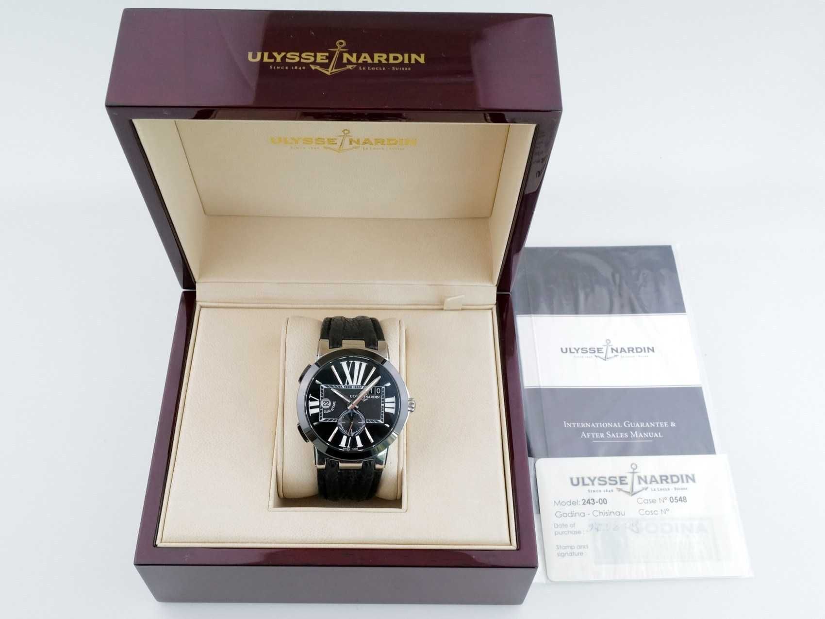 Ulysse Nardin Executive Dual Time Black