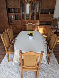 Stół dębowy plus 12 krzeseł