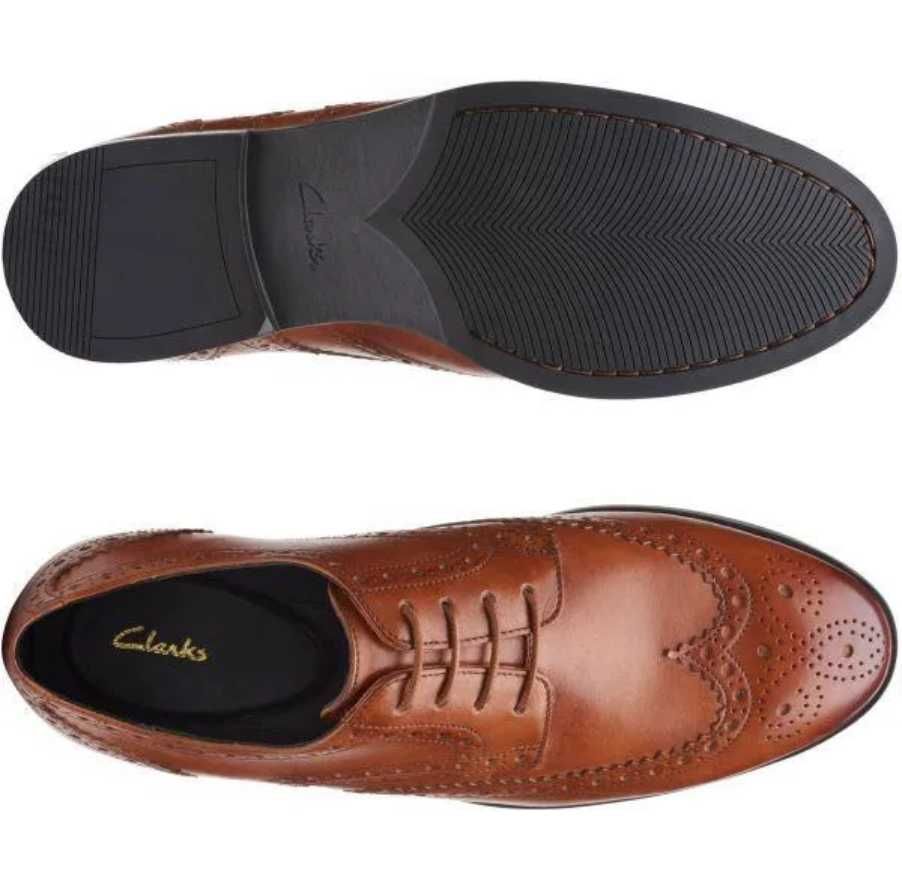 CLARKS Bradish nowe eleganckie brogsy